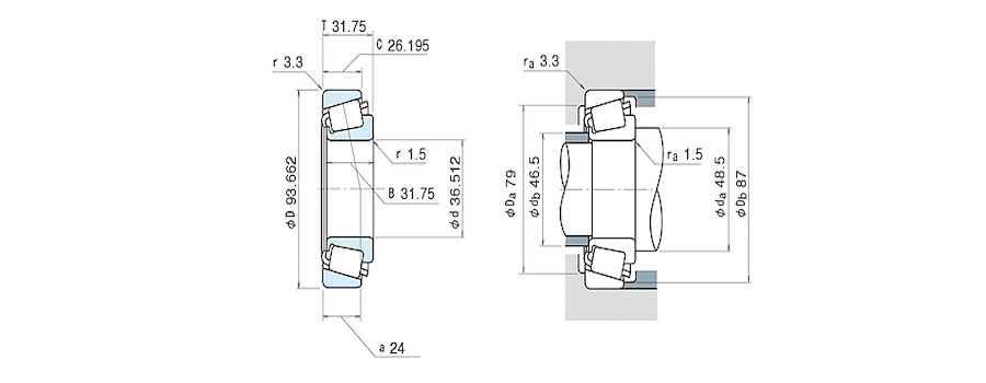 NSK Bearing 46143/46368