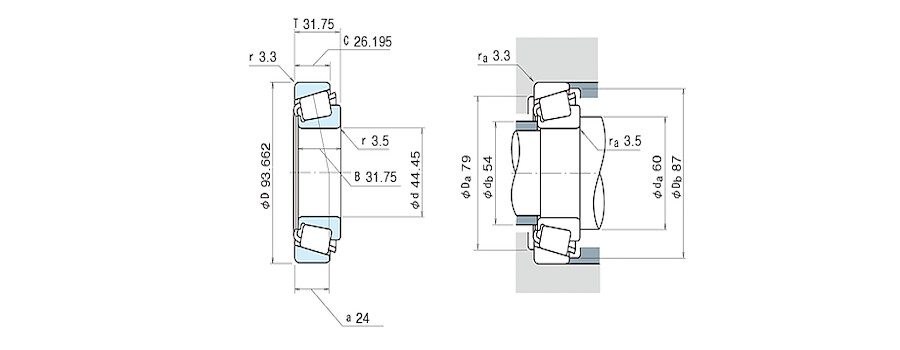 NSK Bearing 46176/46368