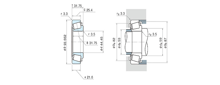 NSK Bearing 49175/49368