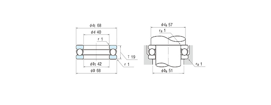 NSK Bearing 51208