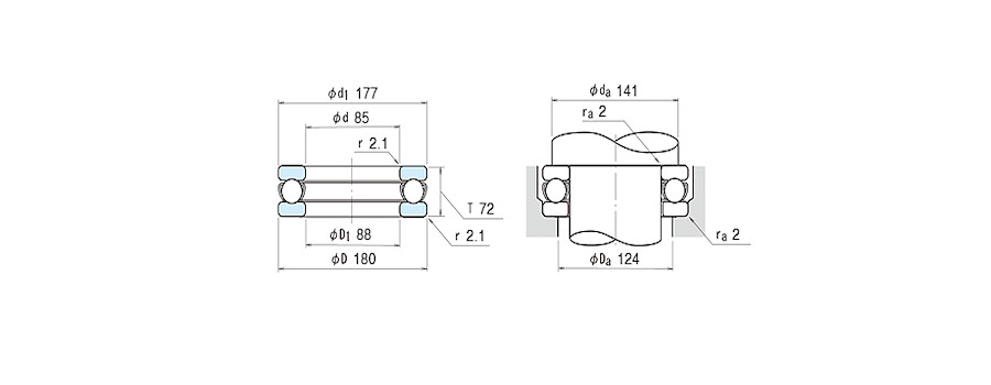 NSK Bearing 51417X