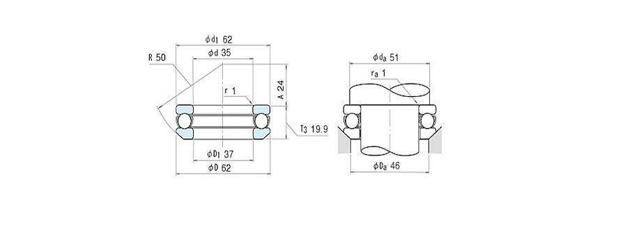 NSK Bearing 53207