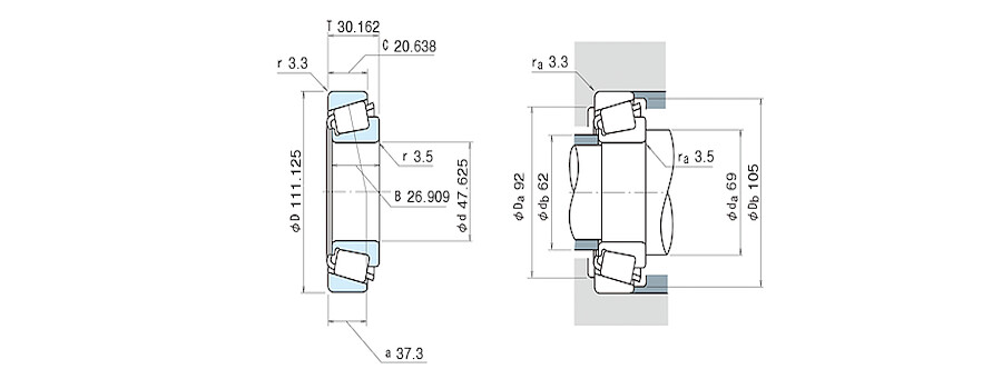 NSK Bearing 55187/55437