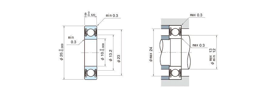 NSK Bearing 6000DDU