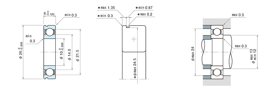 NSK Bearing 6000N