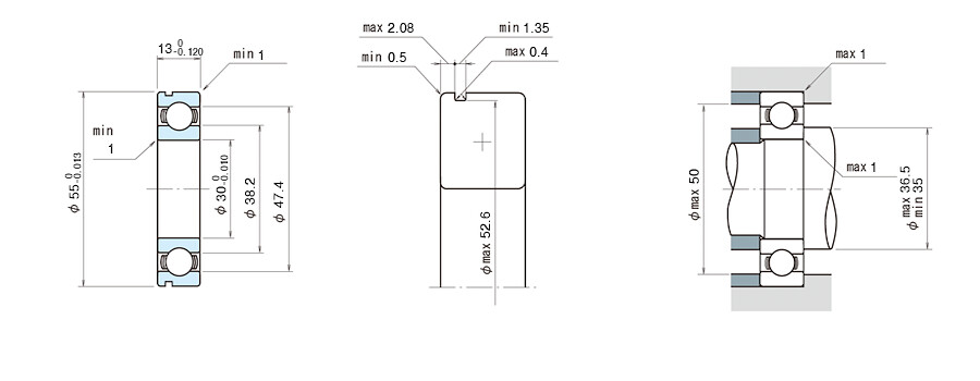 NSK Bearing 6006N