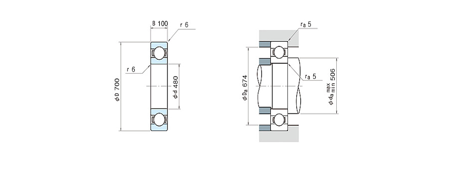 NSK Bearing 6096