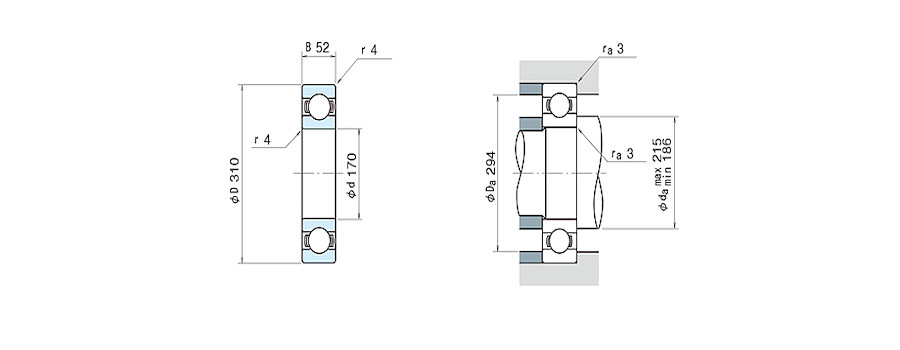 NSK Bearing 6234