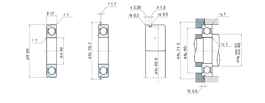 NSK Bearing 62/32NR