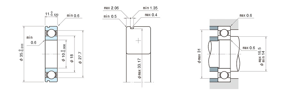 NSK Bearing 6300N