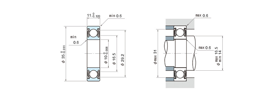 NSK Bearing 6300ZZ