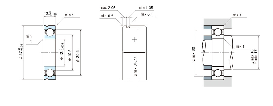 NSK Bearing 6301N