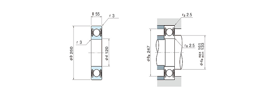 NSK Bearing 6324DDU