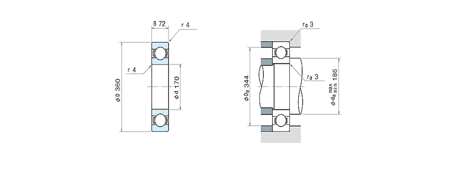 NSK Bearing 6334