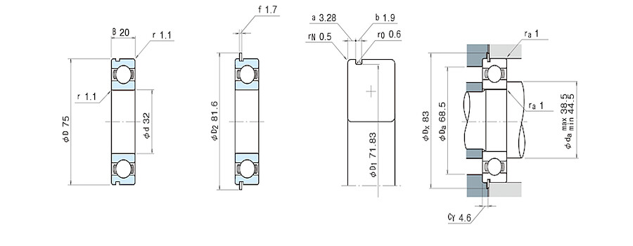 NSK Bearing 63/32NR