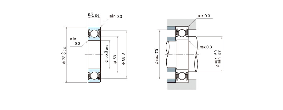 NSK Bearing 6811VV