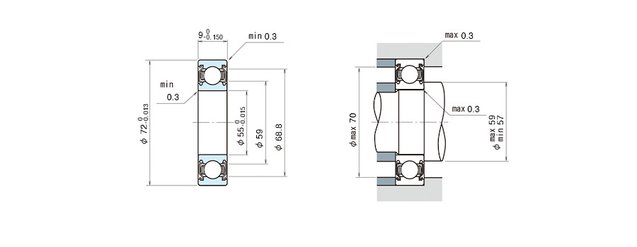 NSK Bearing 6811ZZ