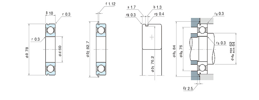 NSK Bearing 6812NR