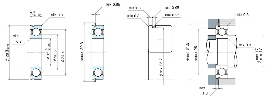 NSK Bearing 6902NR