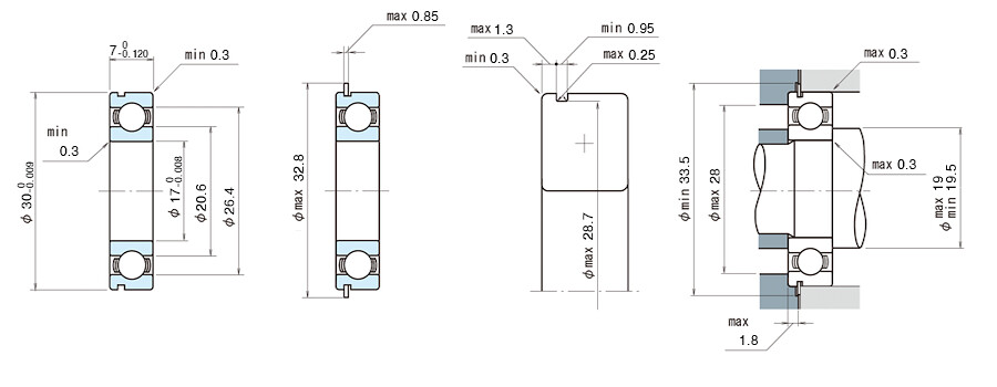 NSK Bearing 6903NR