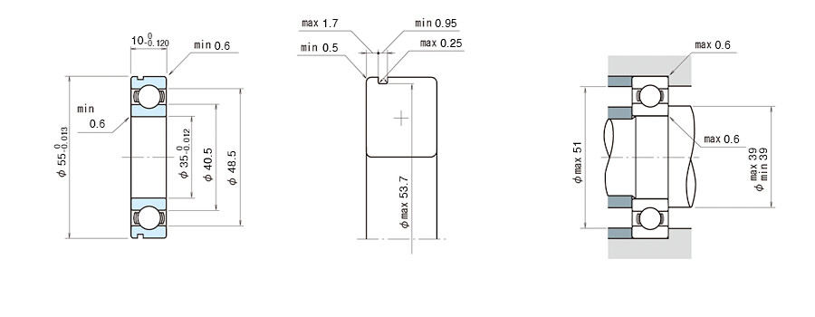 NSK Bearing 6907N