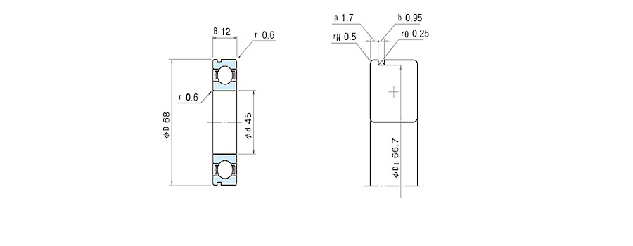 NSK Bearing 6909N