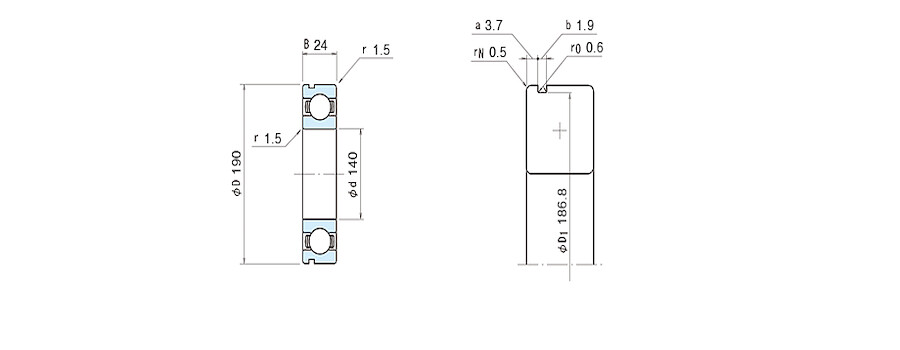 NSK Bearing 6928N