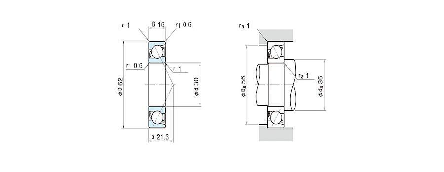 NSK Bearing 7206AW