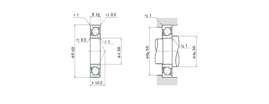 NSK Bearing 7206CTYN