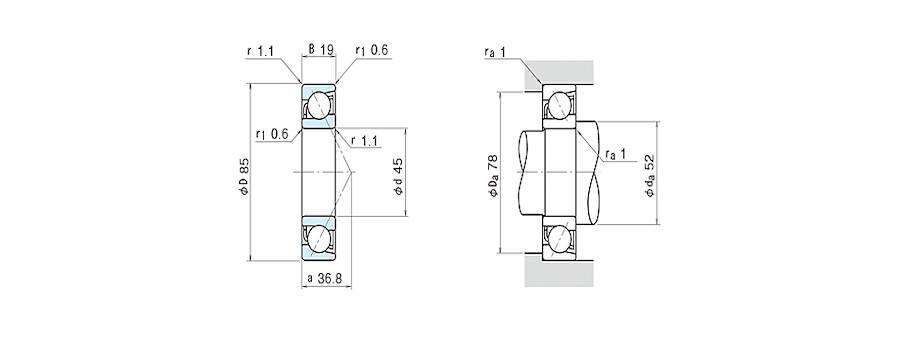 NSK Bearing 7209BEAT85