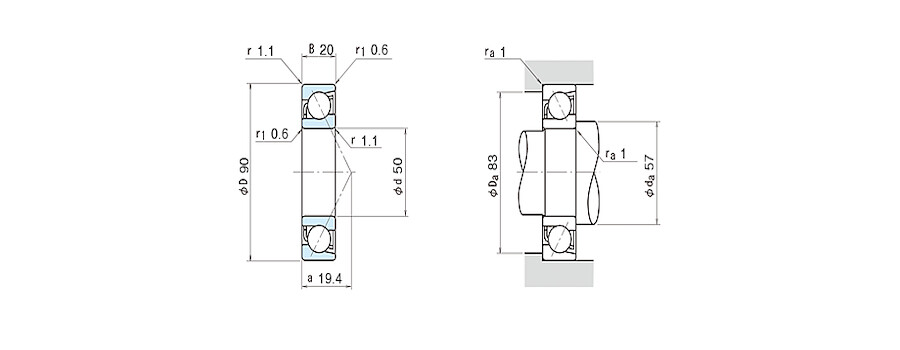 NSK Bearing 7210C