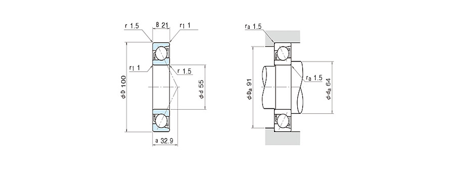 NSK Bearing 7211AW