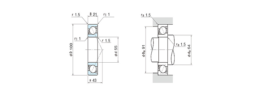 NSK Bearing 7211BEAT85