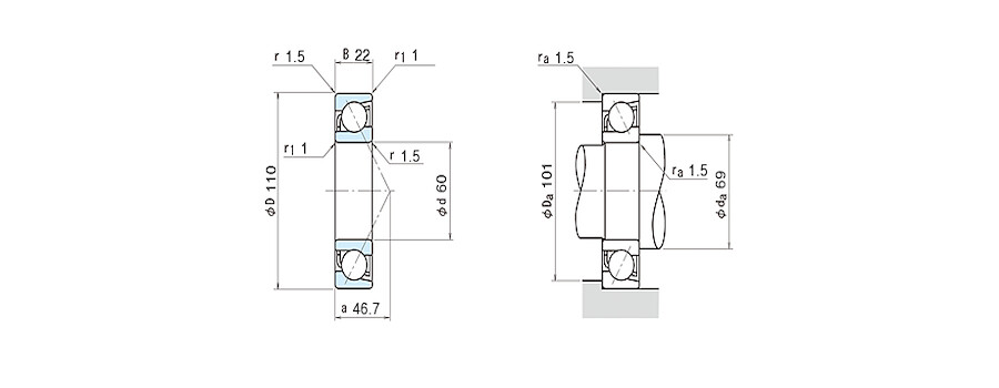 NSK Bearing 7212BEAT85