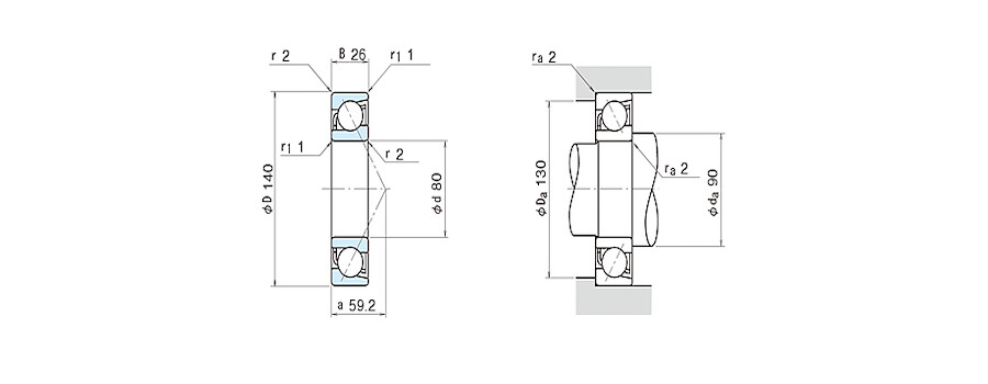 NSK Bearing 7216BEAT85