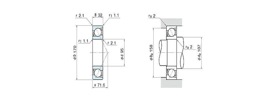 NSK Bearing 7219BEAT85