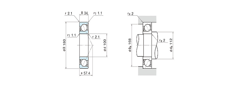 NSK Bearing 7220AW