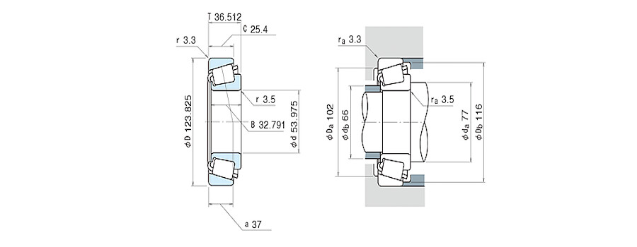 NSK Bearing 72212/72487