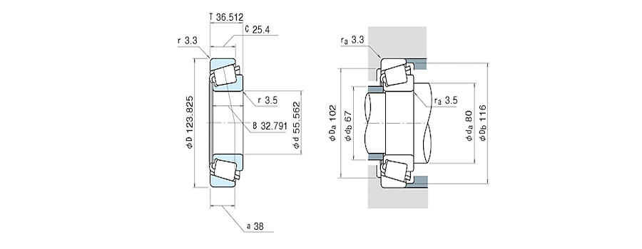 NSK Bearing 72218C/72487