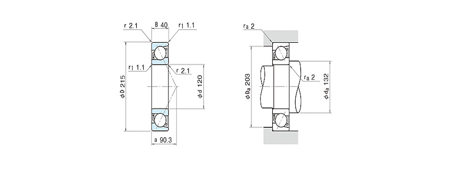 NSK Bearing 7224B