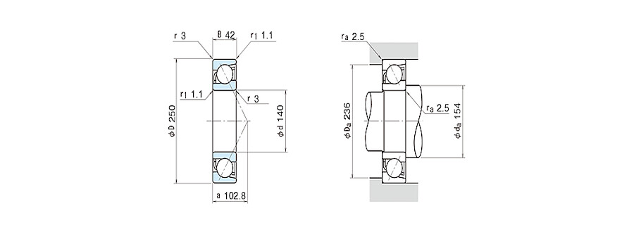 NSK Bearing 7228B