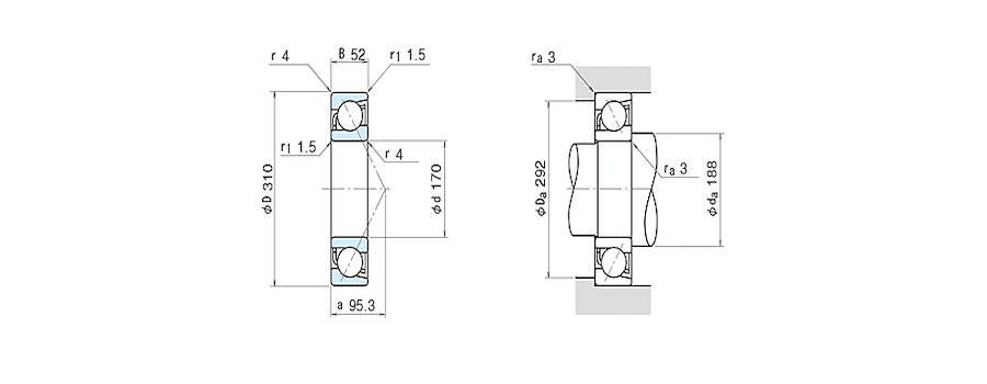 NSK Bearing 7234A