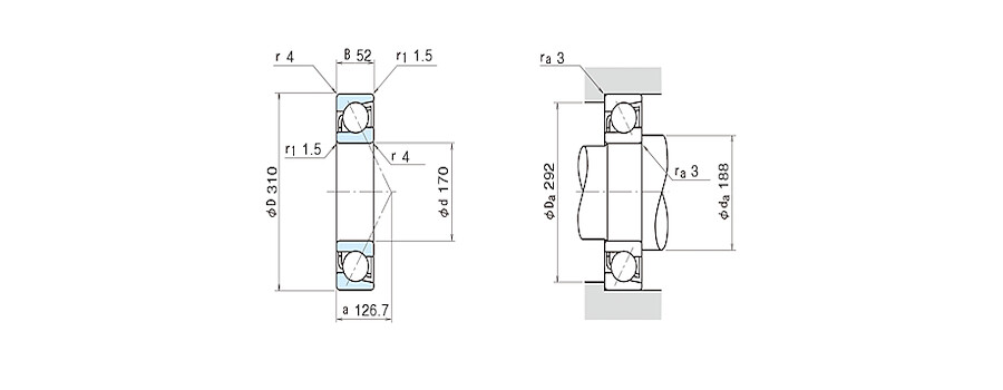 NSK Bearing 7234B