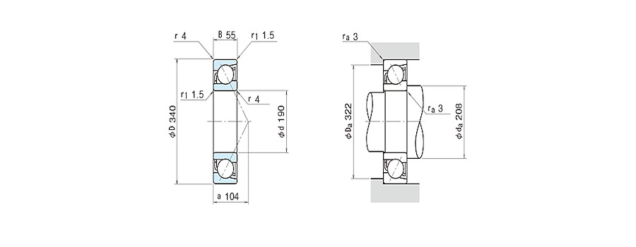 NSK Bearing 7238A