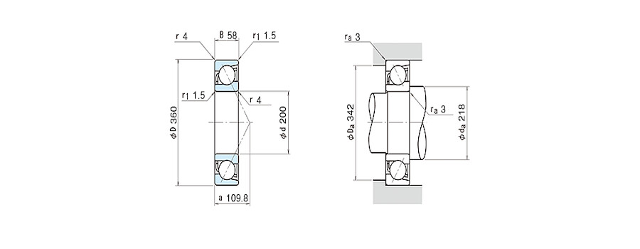 NSK Bearing 7240A