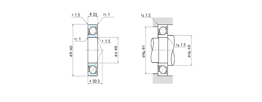 NSK Bearing 7308AW