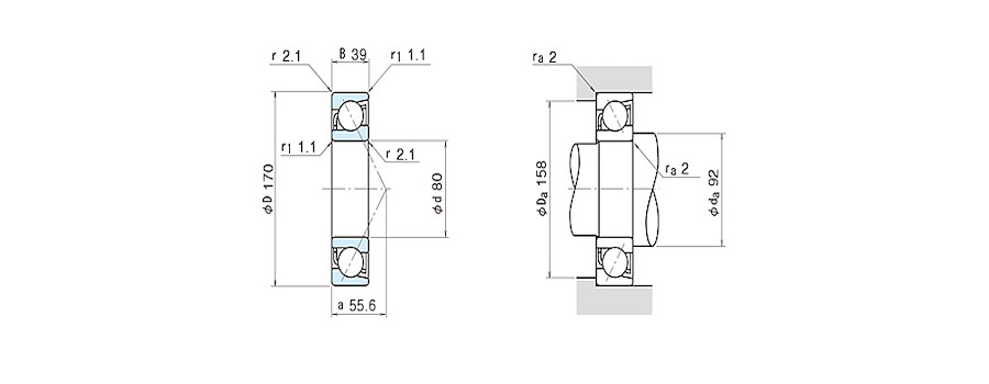 NSK Bearing 7316AW