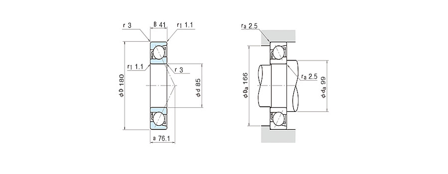 NSK Bearing 7317BEAT85