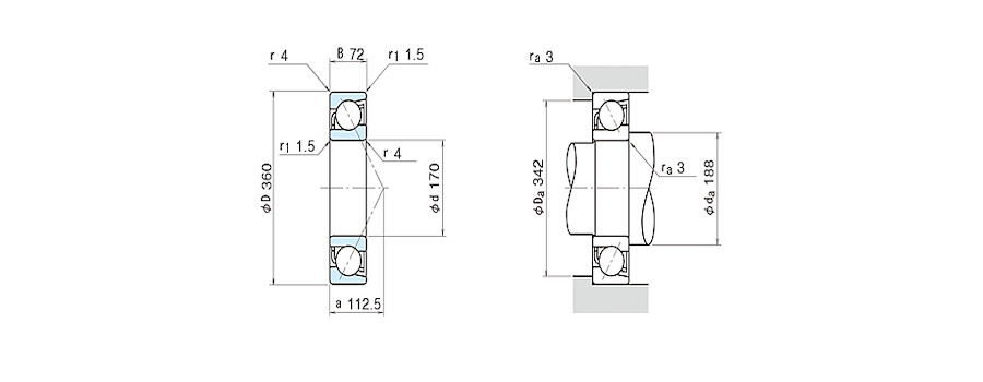 NSK Bearing 7334A