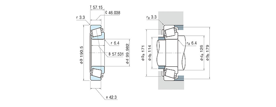 NSK Bearing HH221447/HH221410